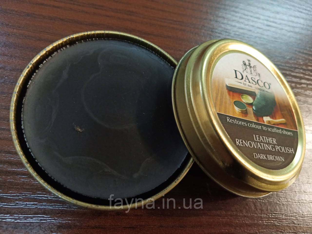 Крем-реноватор для взуття DASCO Renovating Shoe Polish (50мл) темно-коричневий