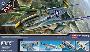 P-51C MUSTANG. Збірна модель літака у масштабі 1/72. ACADEMY 12441