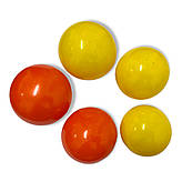 Желейні кульки жовто-жовтогарячі 5 шт.