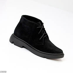 Класичні чорні замшеві жіночі черевики виробництво Україна