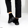 Класичні чорні замшеві жіночі черевики виробництво Україна, фото 6