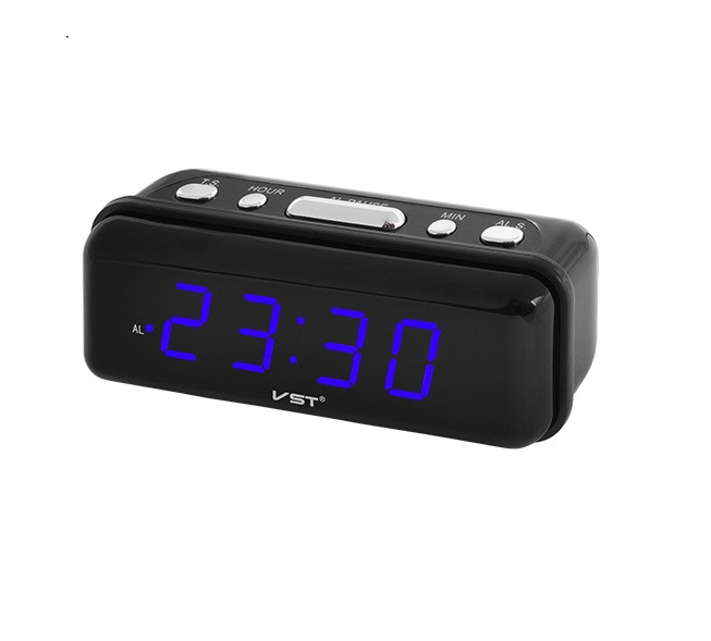У продажі: Настільний годинник зі світлодіодним дисплеєм VST-738-5 із синьою підсвіткою VseOK