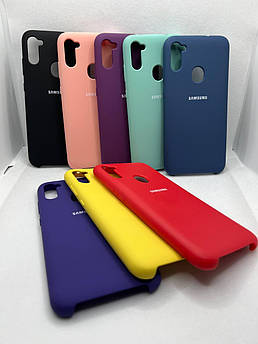 Брендовий чохол накладка Silicone Cover для Samsung Galaxy (Самсунг) A11
