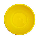 Миска пластикова "Ягідка" 9 літрів з кришкою жовта Ø 35.5 см h=15.5 см (ПолімерАгро), фото 3