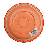 Миска пластикова Ягідка 2 літри з персиковою кришкою Ø 22 см h=11 см (ПолімерАгро), фото 3