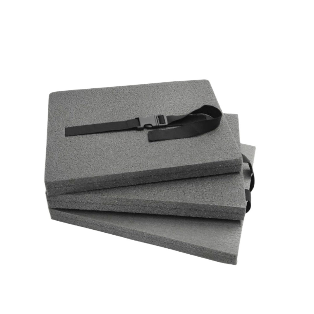 Сидушка (сидіння) туристична Комфорт 30 (330х250х30мм)  сіра, товста, для активного відпочинку з кріпленням на пояс