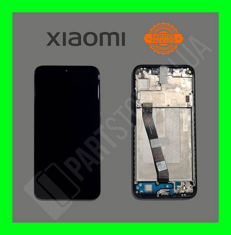 Дисплей Xiaomi Redmi 7 Black (560610096033) сервісний оригінал у зборі з рамкою, фото 1