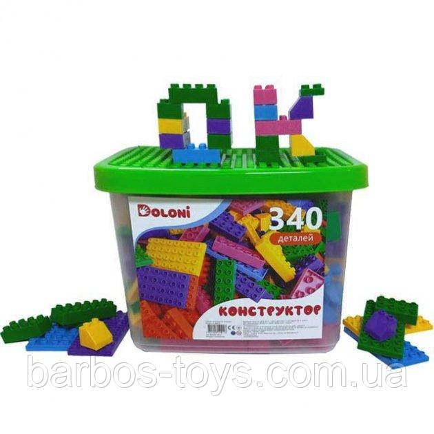 Конструктор дитячий у боксі великий блоковий розвивальний Doloni Toys Classic