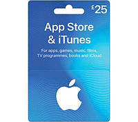 ITunes Gift Card £25 для App Store код сертификат карта пополнения счета iTunes Store и AppStore