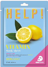 Вітамінна маска для обличчя BERGAMO HELP! Mask Sheet #Vitamin