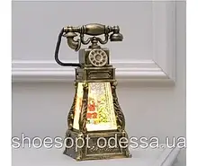 Ліхтар новорічний Ретро-телефон із Дідом Морозом
