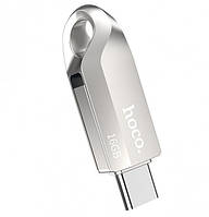 У Нас: Флешка HOCO USB3.0 Type-C OTG UD8 16GB срібляста -OK