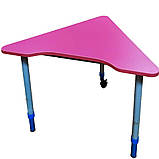 Стіл мобільний модульний «Трикутник» 60⁰ регульований, фото 3