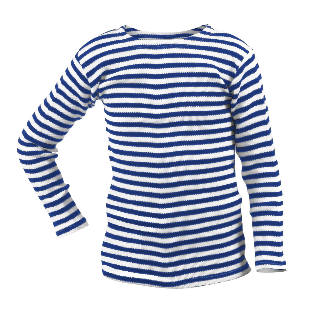 Тільник светр десантний теплий в'язаний XL: 46-48 розмір Блакитна смужка Одеські тільняшки, фото 1