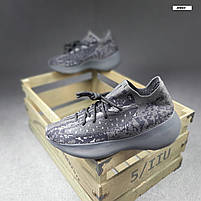 Кросівки жіночі літні Adidas Yeezy Boost 380 чорні. Легкі жіночі кроси Адідас Ізі Буст 380 чорні, фото 3