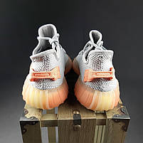 Кросівки жіночі весна літо Adidas Yeezy Boost 350 NEW сірі. Легкі жіночі кроси Адідас Ізі Буст 350, фото 9