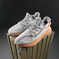 Кросівки жіночі весна літо Adidas Yeezy Boost 350 NEW сірі. Легкі жіночі кроси Адідас Ізі Буст 350, фото 3