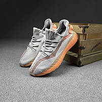 Кросівки жіночі весна літо Adidas Yeezy Boost 350 NEW сірі. Легкі жіночі кроси Адідас Ізі Буст 350, фото 5