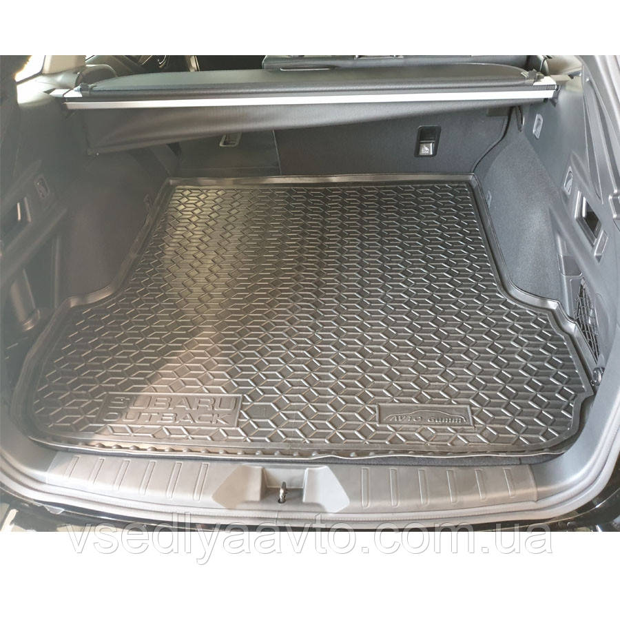 Килимок в багажник SUBARU Outback з 2021 - р. (Avto-gumm) пластік+гума