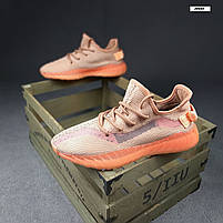 Кросівки жіночі Adidas Yeezy Boost 350 NEW світло-коричневі. Легкі жіночі кроси Адідас Ізі Буст 350, фото 8