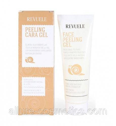 Гель-пілінг для обличчя з фільтратом равлик Revuele Peeling gel 80 мл