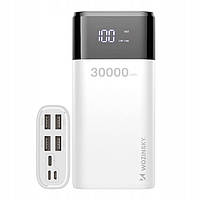 Портативное зарядное устройство Power Bank Wozinsky WPB-001WE, 30000 мАч