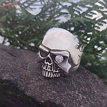 Череп із каменем, череп термінатора, череп пірата, персня кільце, фото 5