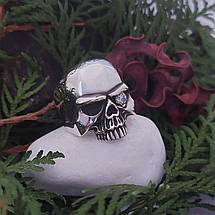 Череп із каменем, череп термінатора, череп пірата, персня кільце, фото 2