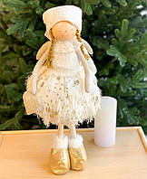 Новогодняя фея 48 см интерьерная кукла для декора