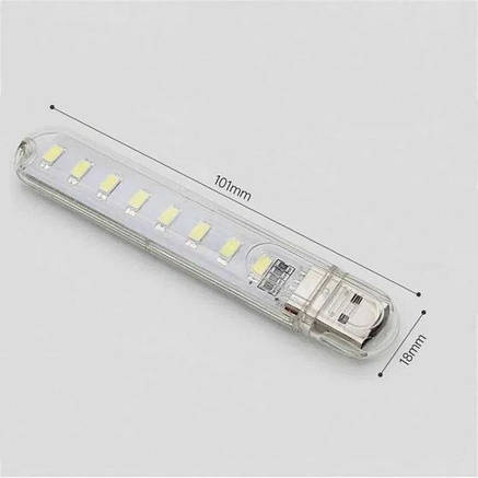 USB LED-лампа світильник нічник на 8 світлодіодів 5 V 4 W під Power bank, фото 3