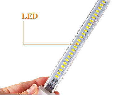 USB LED-лампа світильник нічник на 24 світлодіоди 5 V 12 W під Power bank, фото 1