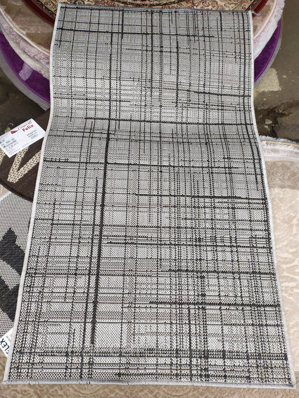 Доріжка прогумована Flex 0379 Сіра На відріз 0.67м, 0.8м, 1м, 1.2м, 1.5м, 2м, фото 1