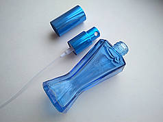 Від 100шт. 35 мл Вінсент синій флакончик, флакон, пляшка, скляний в комплекті з розпилювачем,спреєм 18/415