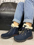 Жіночі зимові черевики MeegoComfort GL823-51 сині на шнурках 36, фото 3
