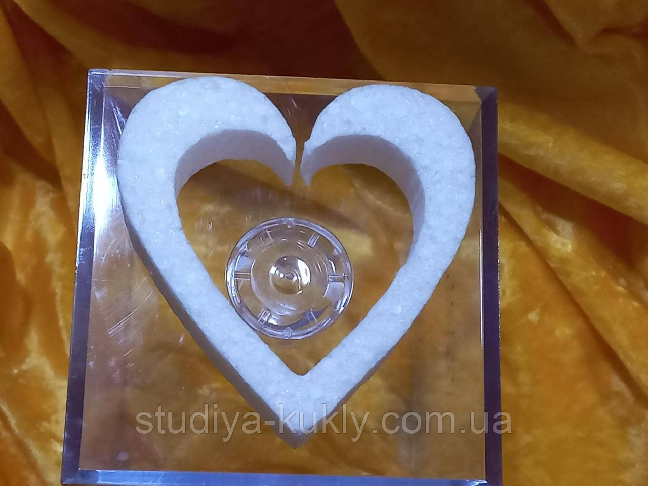 Заготівля серце - Висота 7 см, ширина 7 см, товщина 1.8 см., фото 1