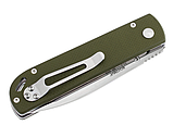 Ніж складаний Grand Way MV-2, 8Cr13MoV, G10 олива, чохол, фото 5