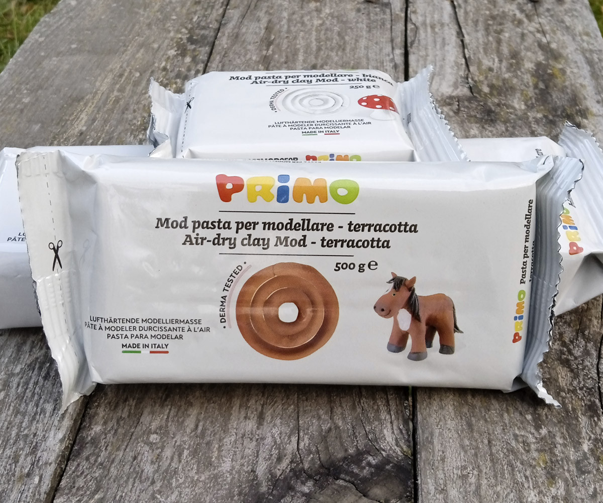 Самозастывающая глина масса для лепки Primo 500г терракотовая (ID ...