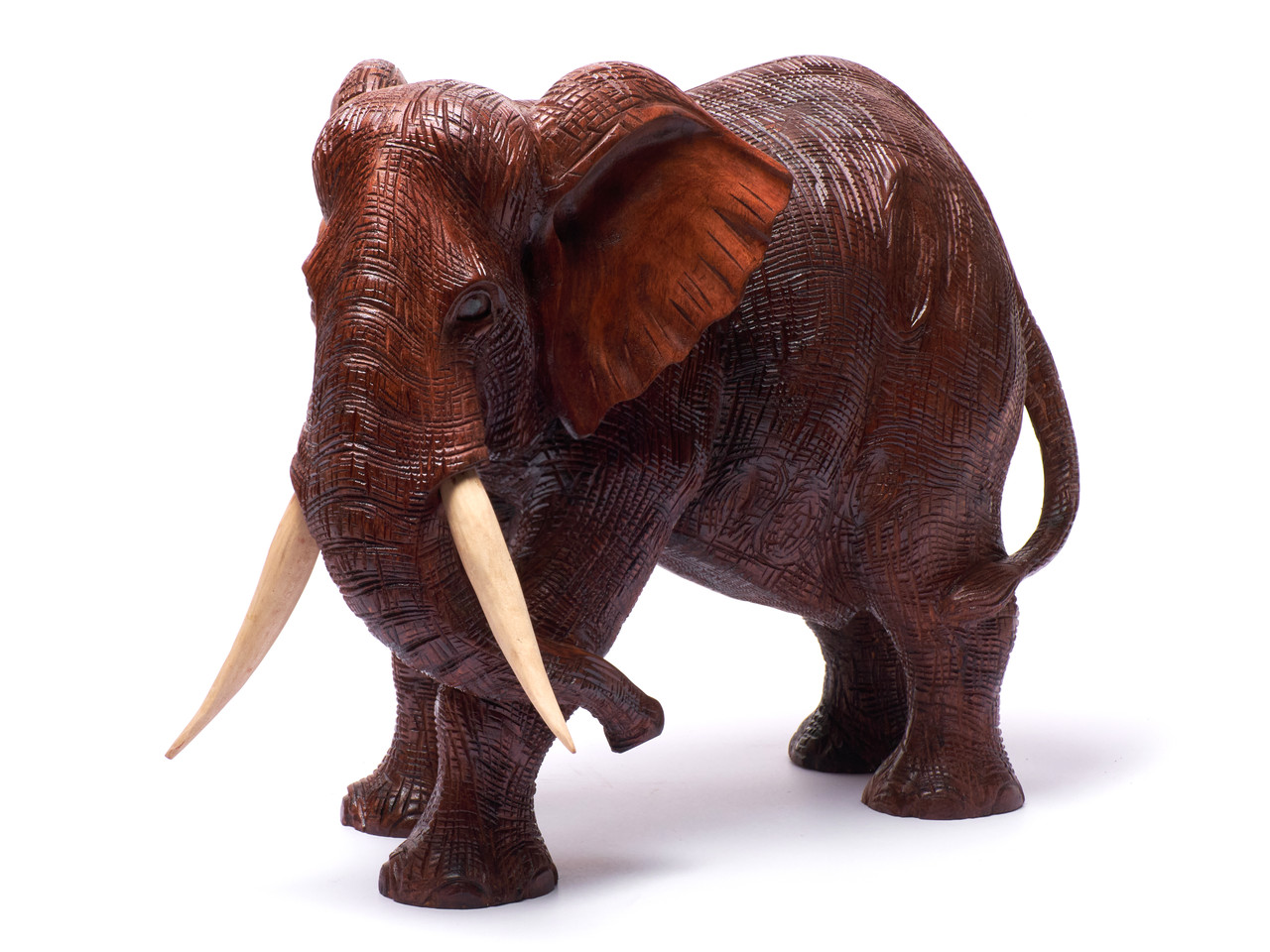 Купить Статуэтка слон деревянный резной высота 40см длина 44см, цена ...