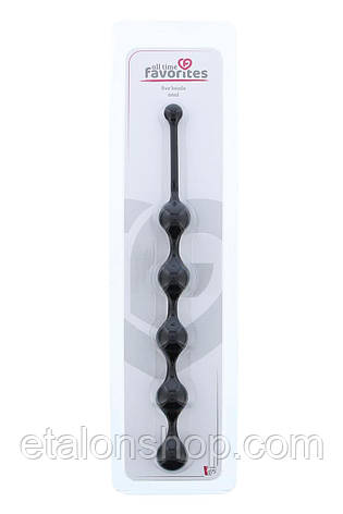 Анальний ланцюжок SEE YOU FIVE BEADS ANAL BLACK, фото 2