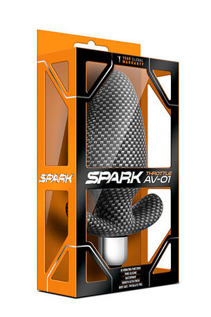 Анальна корок з вібрацій 3 в 1 BLUSH SPARK THROTTLE AV-01 CARBON FIBER, фото 2