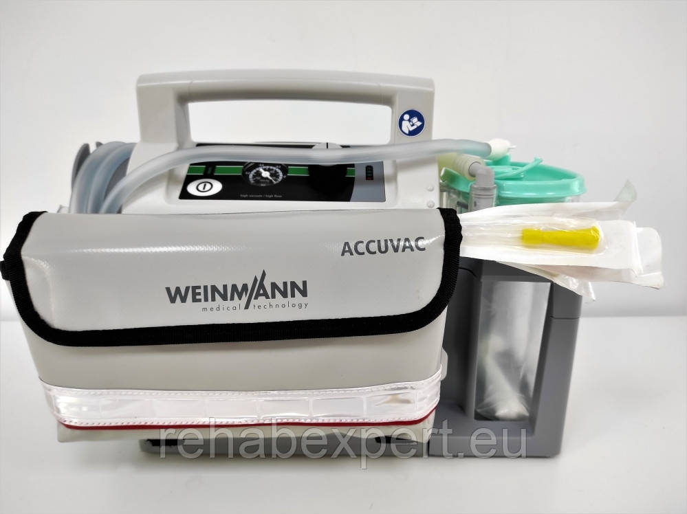 Б/У Портативний Аспіратор із безступеневим регулятором рівня Weinmann ACCUVAC Lite Portable Suction Unit Used