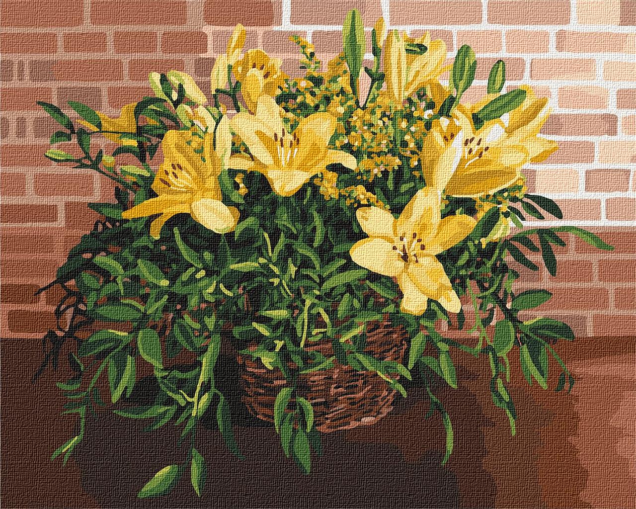 Картина за номерами 40×50 см. Вишукані лілії. Ідейка. КНО3067