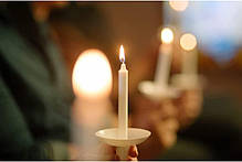 Свічки білі господарські парафінові довгі столові довготривалого горіння розміри 140×16 мм упаковка 20 шт, фото 4