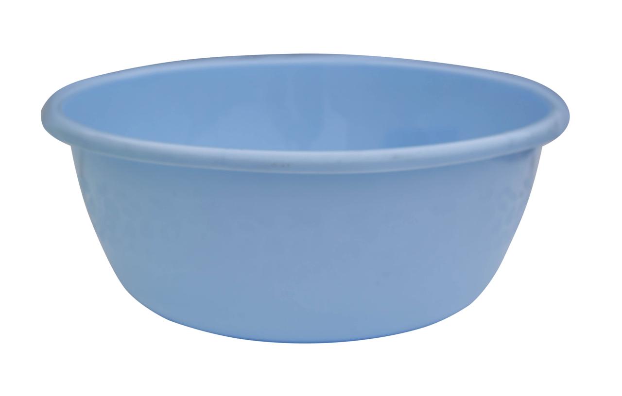 Миска пластикова Ягідка 6 літрів блакитна Ø 30 см h=12.5 см (ПолімерАгро), фото 1