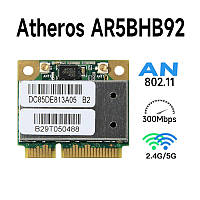 Wi-fi модуль HalfSize Mini pcie Qualcomm Atheros AR5BHB92 802.11 b,g, 300Mbps