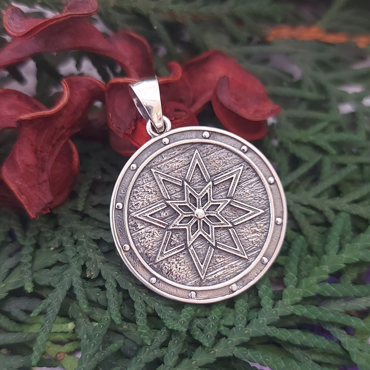 Алатир на щиті, Алатир, кулон, підвіска, амулет,, талісман, оберіг