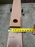Балка для причепа квадратна, посилена (товщина 6 мм) з маточинами шплинтованными АТВ-155 (01Р), фото 5