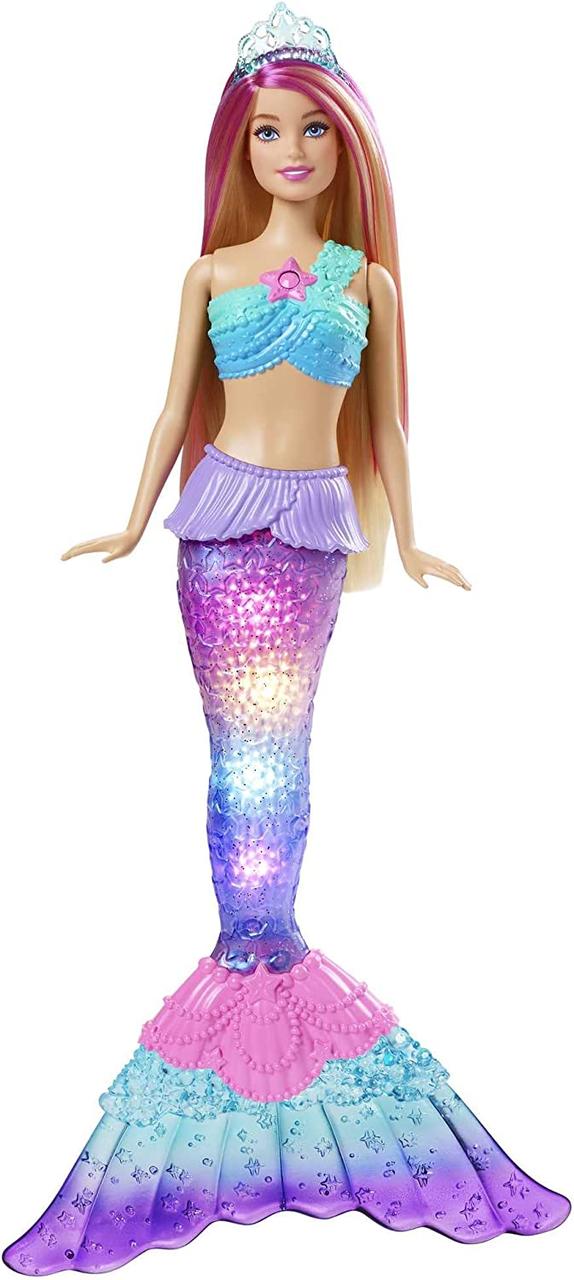 Лялька Барбі русалка Дрімтопія Мерехтлива блискуча Barbie Dreamtopia Twinkle Lights Mermaid Blonde