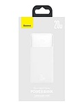 Внешний аккумулятор Повербанк Baseus Power Bank 20000 mAh 20W White ОРИГІНАЛ, фото 2