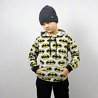 Кофта с капюшоном Худи для мальчика Бэтмен тм Авекс размер 104-128 см